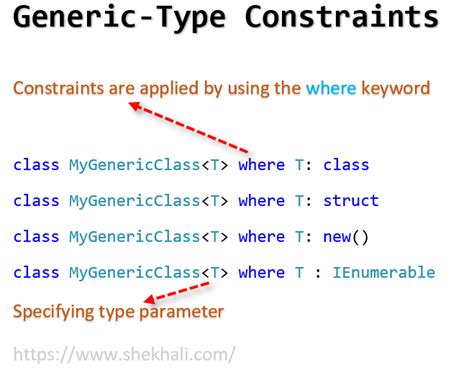 c generic where t is are basic types